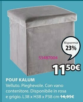 JYSK Pouf Kalum offerta