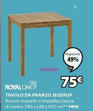 Tavolo Da Pranzo Jegerup