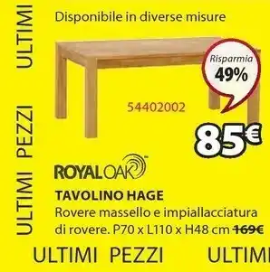 JYSK Tavolino Hage offerta