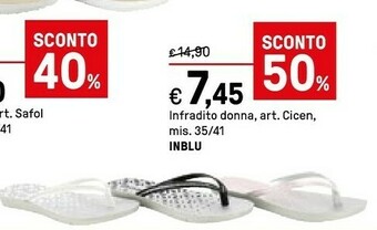 Iper La Grande Inblu Infradito Donna offerta