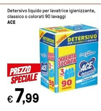 Iper La Grande Ace Detersivo Liquido Per Lavatrice Igienizzante offerta