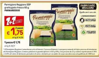 Iper La Grande Parmareggio Parmigiano Reggiano Grattugiato Fresco offerta