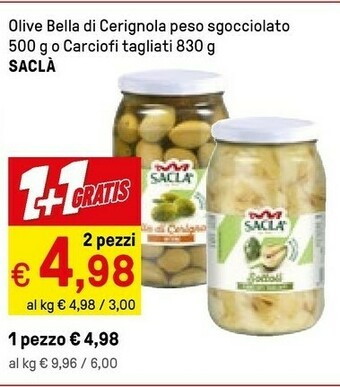 Iper La Grande Sacla Olive Bella Di Cerignola offerta