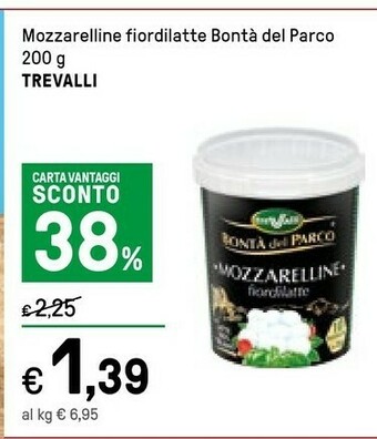Iper La Grande Trevalli Mozzarelline Fiordilatte Bontà Del Parco 200 G offerta