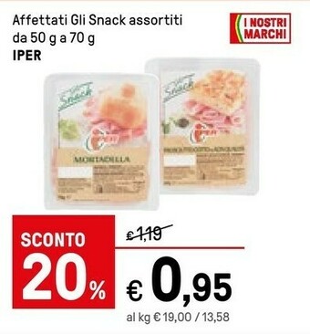 Iper La Grande Iper Affettati Gli Snack offerta