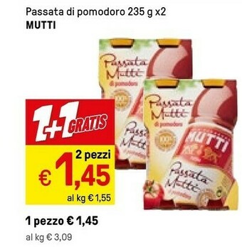 Mutti Passata Di Pomodoro 235 G(ml)