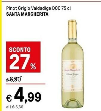 Iper La Grande Santa margherita Pinot Grigio Valdadige 750 G(ml) offerta