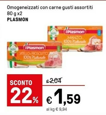 Iper La Grande Plasmon Omogeneizzati Con Carne offerta