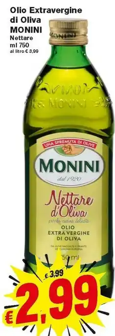 Prix Quality Monini Olio Extra Vergine Di Oliva Classico 750 G(ml) offerta
