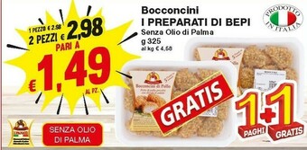 Prix Quality I preparati di bepi Bocconcini Senza Olio Di Palma 325 G offerta
