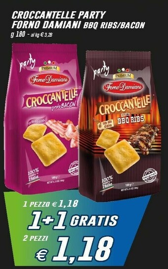 Prix Quality Forno damiani Croccantelle Gusto Bacon 180 G offerta