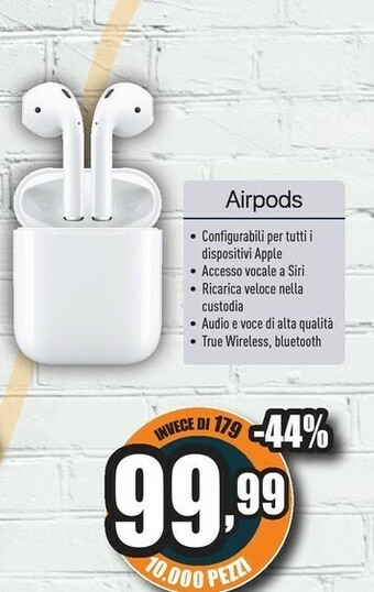 Unieuro Apple Airpods offerta