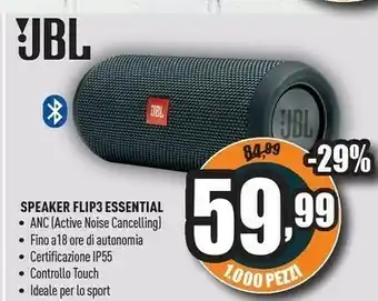 Unieuro Jbl Flip 3 offerta