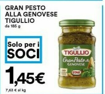 Coop Tigullio Pesto offerta