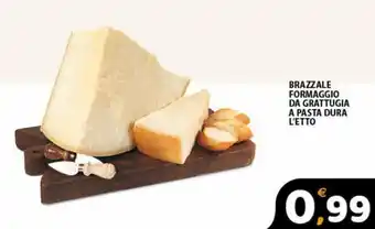 Premium Supermercati Brazzale Formaggio da Grattugia a Pasta Dura l'etto offerta