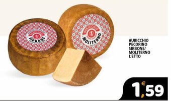 Premium Supermercati Auricchio Pecorino Sirbone/Moliterno l'etto offerta