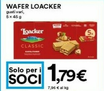 Coop Loacker Wafer offerta