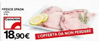 Coop Coop Pesce Spada A Fette offerta