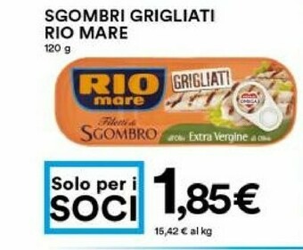 Coop Rio Mare Filetti di sgombro offerta