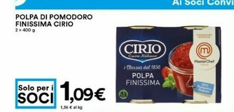 Coop Cirio Pomodori pelati offerta