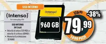 Unieuro Intenso SSD Interno 3813460 offerta
