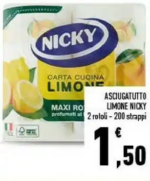 Conad Superstore Nicky Carta Cucina Limone offerta