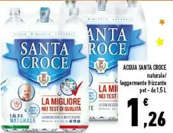 Conad Superstore Santa croce Acqua Minerale Naturale Leggermente Frizzante offerta