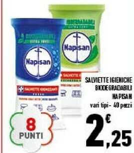 Conad Superstore Napisan Salviette Igienizzanti Biodegradabili offerta