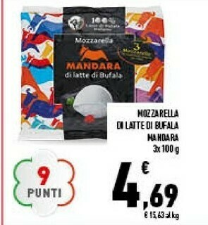 Conad Superstore Mandara Mozzarella Di Latte Di Bufala offerta