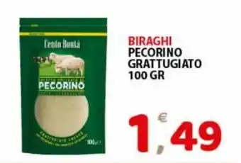 Premium Supermercati Biraghi Pecorino Grattugiato 100 gr offerta