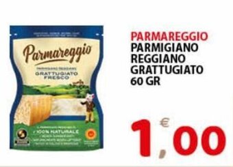 Premium Supermercati Parmareggio Parmigiano Reggiano Grattugiato 60 gr offerta