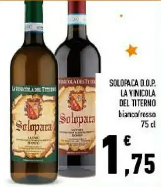 Conad Superstore La vinicola del titerno Solopaca Dop offerta