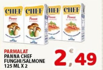 Premium Supermercati Parmalat Panna Chef Funghi/Salmone 125 ml x 2 offerta
