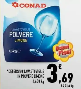 Conad Superstore Conad Lavastoviglie Polvere Limone offerta