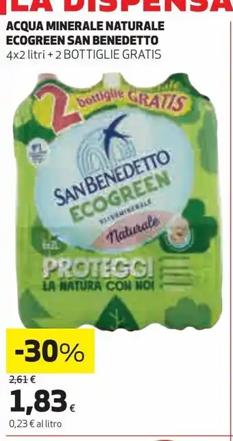 Coop Acqua minerale naturale ecogreen san benedetto offerta