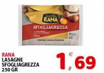 Premium Supermercati Rana Lasagne Sfogliagrezza 250 gr offerta