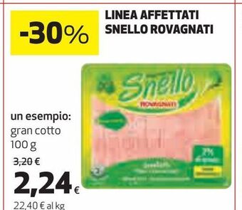 Coop Linea affettati snello rovagnati offerta