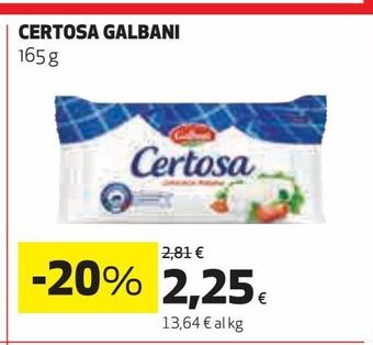 Coop Certosa galbani offerta