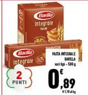 Conad City Barilla Integrale Fusilli 500 G(ml) offerta