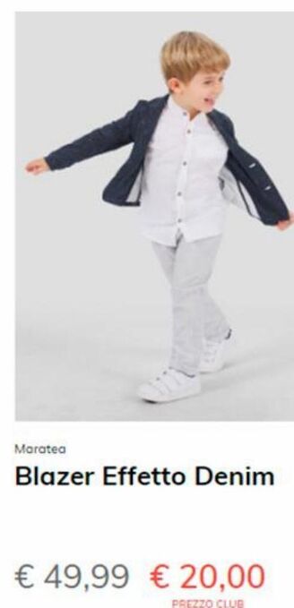 Conbipel Blazer effetto denim offerta