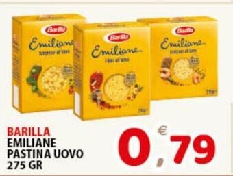 Premium Supermercati Barilla Emiliane Pastina Uovo 275 gr offerta