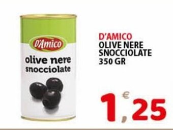 D'Amico Olive Nere Snocciolate 350 gr