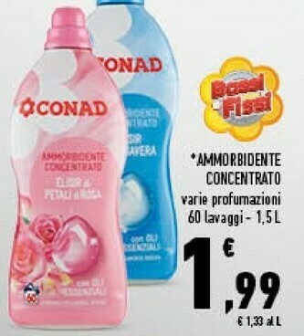 Conad Conad Ammorbidente Concentrato offerta