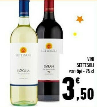 Conad Settesoli Vino Nero D'Avola 750 G(ml) offerta