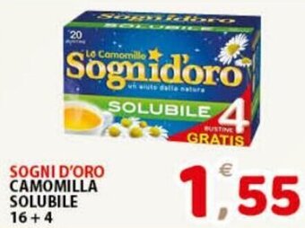 Premium Supermercati Sogni D'Oro Camomilla Solubile 16+4 offerta