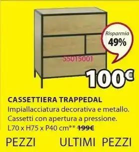 JYSK Cassettiera Trappedal offerta