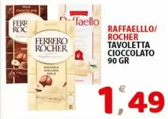 Premium Supermercati Raffaello/ Ferrero Rocher Tavoletta Cioccolato 90 gr offerta