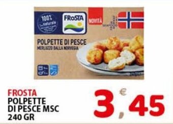 Premium Supermercati Frosta Polpette di Pesce MSC 240 gr offerta