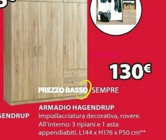 JYSK Armadio Hagendrup offerta