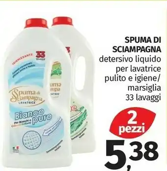 Pam Spuma di Sciampagna Detersivo Liquido Per Lavatrice Pulito E Igiene/ Marsiglia 33 Lavaggi offerta